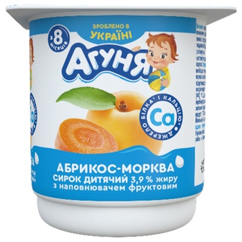 Творог Агуня Абрикос-морковь 3,9% 90г - купить, цены на Восторг - фото 5