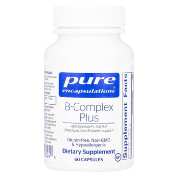 Витамин B Pure Encapsulations B-Complex Plus 60 капсул - купить, цены на Biotus - фото 1