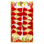 Joiner Red and Gold Bows Decoration