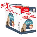 Royal Canin Care Hairball Wet Food with Poultry for Hairball Control in Cats 9+3pcs x 85g