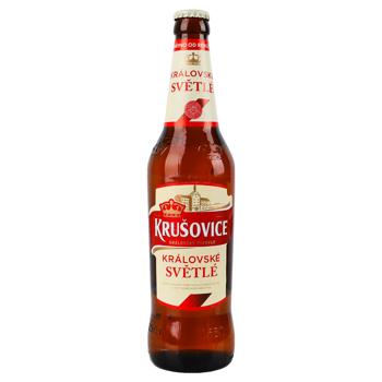 Пиво Krusovice Svetle світле 4,2% 0,5л - купити, ціни на КОСМОС - фото 1