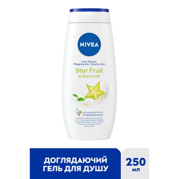 Гель-уход для душа Nivea Крем и карамболь с маслом монои 250мл - купить, цены на Восторг - фото 3