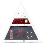 Tarrington House White Paper Star with 10LED 44cm