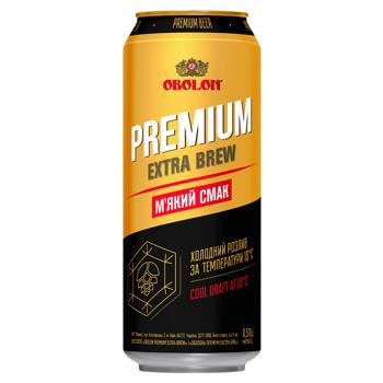 Пиво Оболонь Premium Extra Brew світле 4,6% 0,5л - купити, ціни на За Раз - фото 1