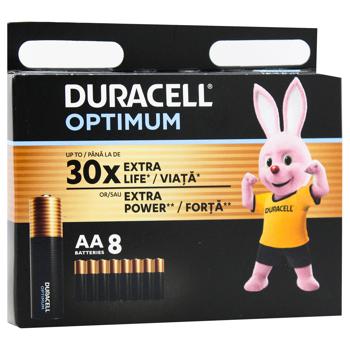 Батарейки Duracell Optimum лужні LR6 АА 8шт - купити, ціни на МегаМаркет - фото 3