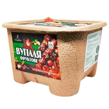 Уголь фруктовый Vinogradov Fire Box1кг - купить, цены на Cупермаркет "Харьков" - фото 2