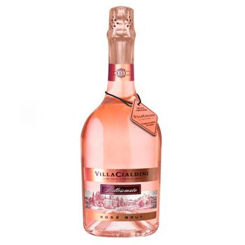 Вино игристое Villa Cialdini Spumante Rose Brut 12% 0,75л - купить, цены на МегаМаркет - фото 1
