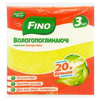 Серветки вологопоглинаючі МЖ/FINO 3 шт. 0047/7340 - купити, ціни на Таврія В - фото 1