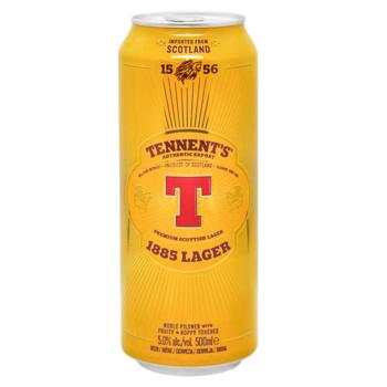 Пиво Tennent's Lager 1885 5% 0,5л - купить, цены на NOVUS - фото 2