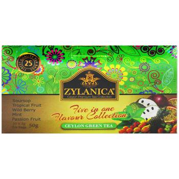Чай зелений Zylanica 5 смаків 2г*25шт - купити, ціни на Auchan - фото 2
