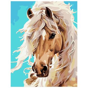 КАРТИНА ЗА НОМЕРАМИ ШЛЯХЕТНИЙ КІНЬ - купити, ціни на Auchan - фото 3