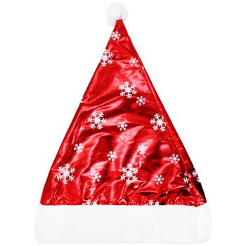 Прикраса для свята Carnival Ковпак зі сніжинками - купити, ціни на МегаМаркет - фото 1