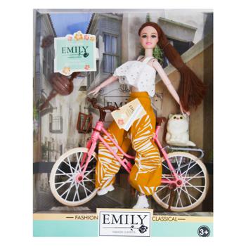 Emily Doll Toy with Bicycle - buy, prices for MegaMarket - photo 2