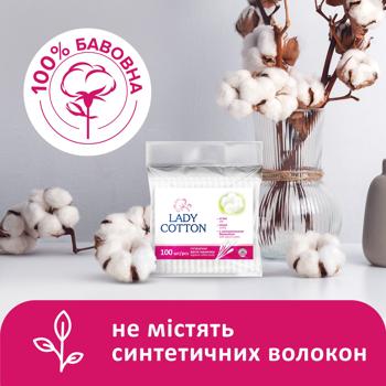 Палички ватні Lady Cotton в поліетиленовому пакеті 100шт - купити, ціни на Cупермаркет "Харків" - фото 3