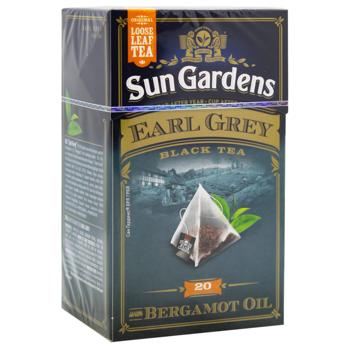 Чай чорний Sun Gardens Earl Grey 2,5г*20шт - купити, ціни на МегаМаркет - фото 3