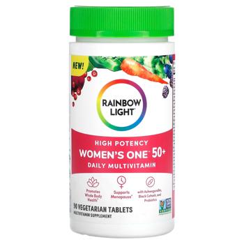 Мультивітаміни для жінок 50+, Women's One 50+, Rainbow Light, щоденні, 90  таблеток
