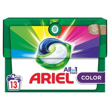 Капсулы для стирки Ariel Pods All-in-1 Color 13шт - купить, цены на МегаМаркет - фото 2