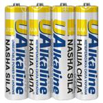 Батарейки Наша Сила UAlkaline AAА 4шт