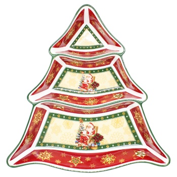 Менажниця Lefard Christmas Collection 24х24х5см - купити, ціни на МегаМаркет - фото 1