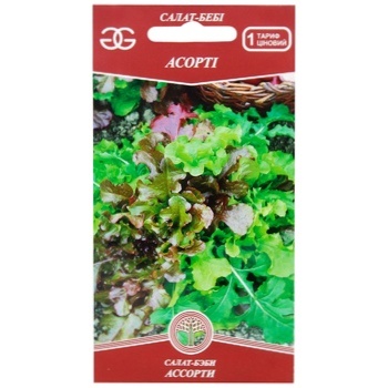 Насіння Golden Garden Салат-бебі Асорті 1г - купити, ціни на Auchan - фото 1