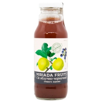 Miriada Fruits Apple-Blueberry Juice 300ml - buy, prices for MegaMarket - photo 1