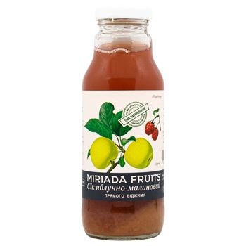 Miriada Fruits Apple-Raspberry Juice 300ml - buy, prices for MegaMarket - photo 1