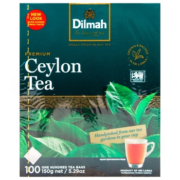 Чай черный Dilmah Premium Ceylon Tea 1,5г*100шт - купить, цены на ULTRAMARKET - фото 3