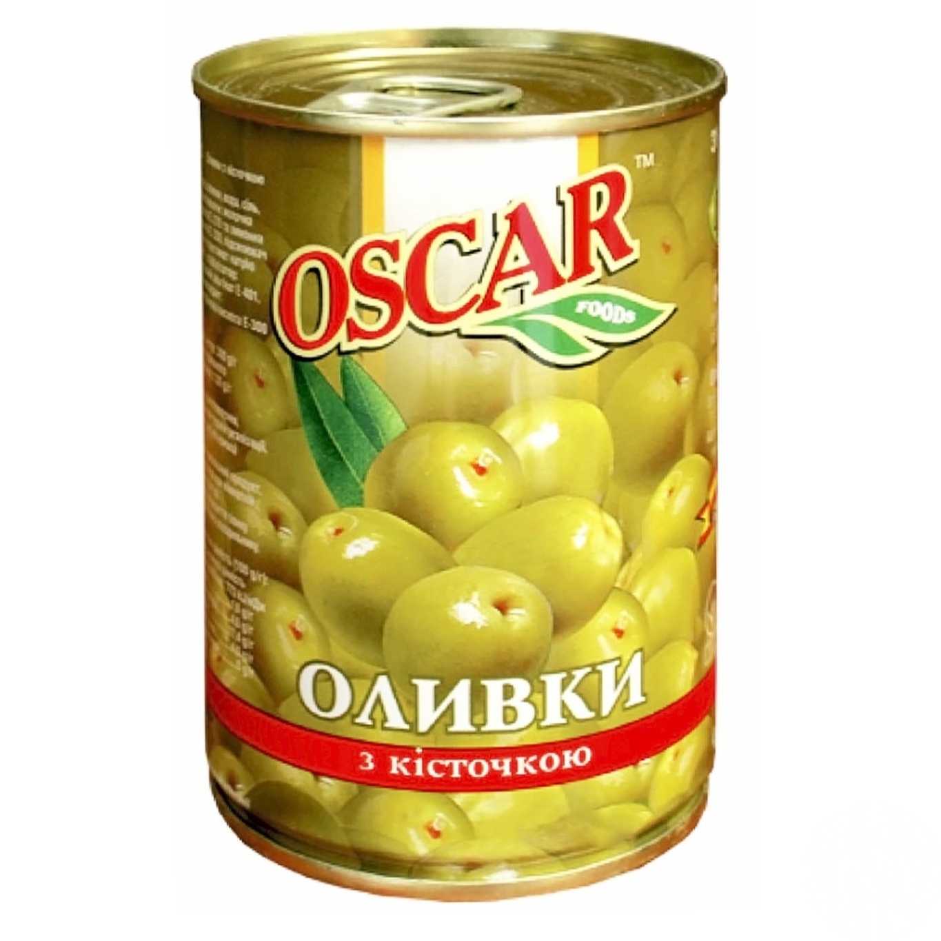 

Оливки Oscar зеленые с косточкой 300г