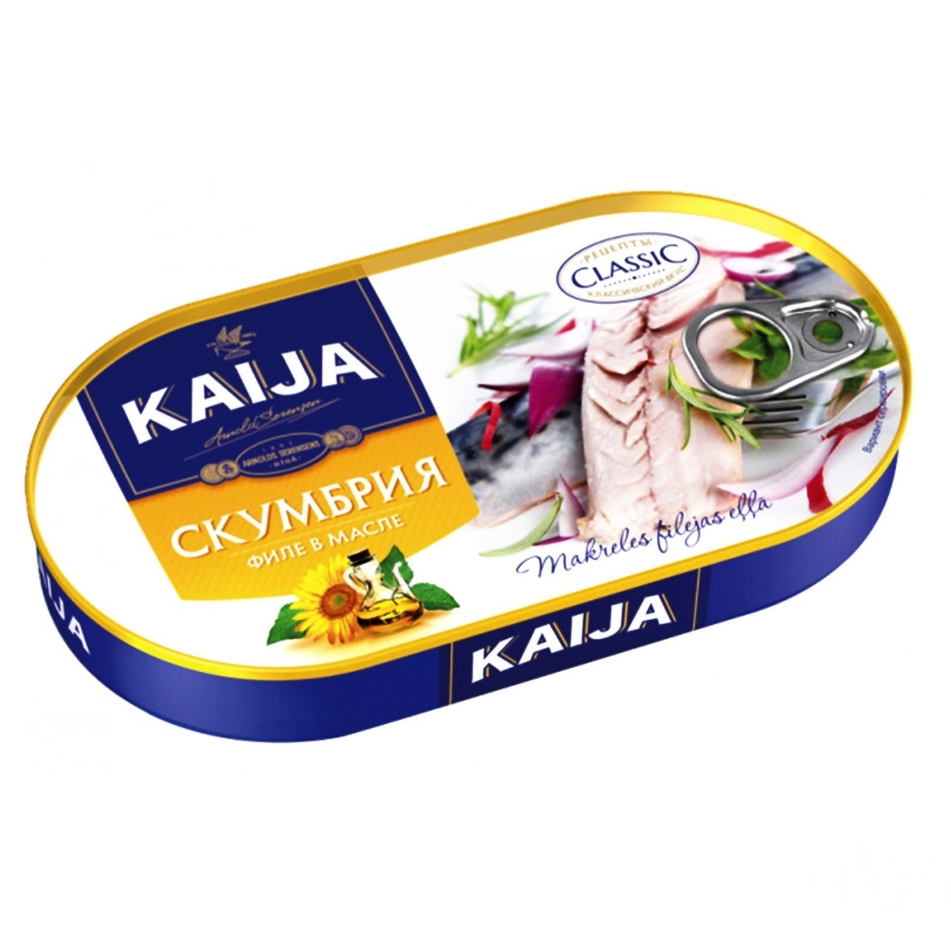 

Скумбрия KAIJA филе в масле 170г