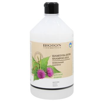 Bioton Cosmetics Nourishing Shampoo with Nettle, Burdock and Millet 1l - buy, prices for NOVUS - photo 1
