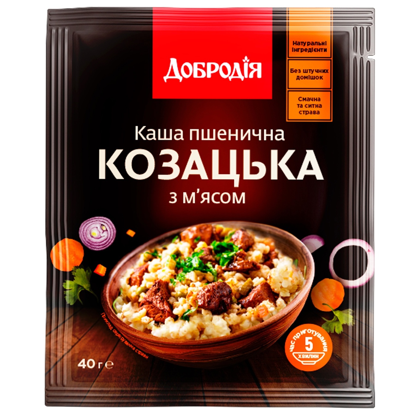 

Каша Добродия козацкая с мясом 40г