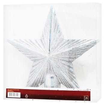 Tarrington House Christmas Decoration Tree Top Silver Star 20cm - buy, prices for - photo 1