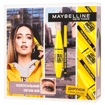 Набор подарочный Maybelline New York Колоссальный объем ресниц Тушь + Карандаш - купить, цены на - фото 1