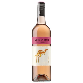 Вино Yellow Tail Pink Moscato розовое полусладкое 7,5% 0,75л - купить, цены на Auchan - фото 2