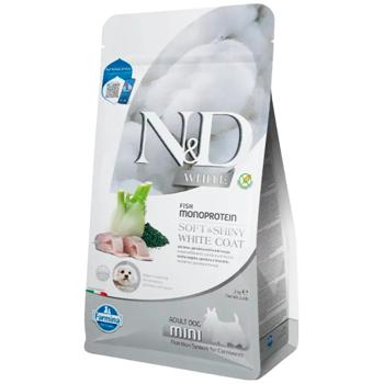 Farmina N&D White Dry Food with Sea Bass, Spirulina and Fennel for Small Breed Dogs with White Fur 2kg - buy, prices for MasterZoo - photo 1