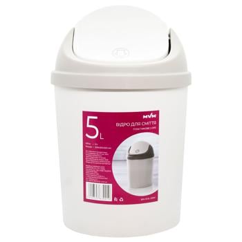 MVM Furniture Trash Can with Lid 5l - buy, prices for MegaMarket - photo 1