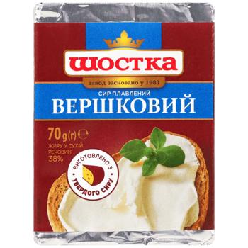 Shostka Vershkovyi Processed Cheese 38% 70g - buy, prices for NOVUS - photo 1