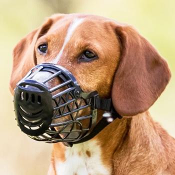 Trixie Plastic Black Muzzle for Dogs S-M 22cm