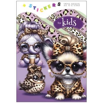 Colouring Book with Stickers on Clip in assortment - buy, prices for - photo 4