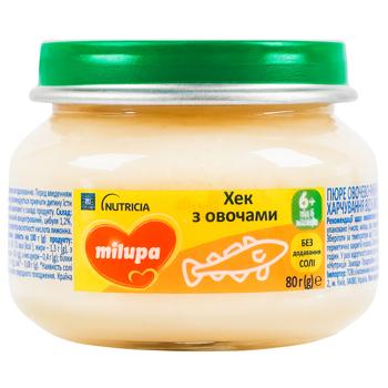 Milupa Hake with Vegetables Puree for Children from 6 Months 80g - buy, prices for Torba - photo 2