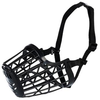 Trixie Plastic Muzzle M 23.5cm Black