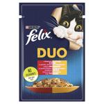 Felix Fantastic Duo Wet Food with Beef and Poultry for Adult Cats 85g