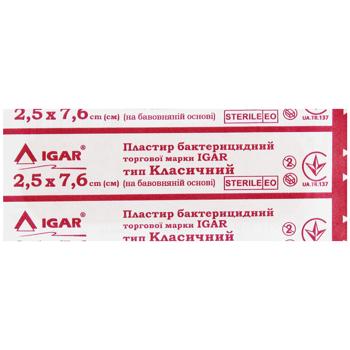 ПЛАСТИР БАКТЕРИЦИДНИЙ 2,5 Х 7, 6 СМ - купити, ціни на Auchan - фото 1