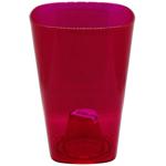Flower Pot Cambri 133mm pink transparent