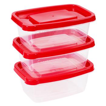 Food Storage Containers 3pcs*1130ml - buy, prices for COSMOS - photo 1