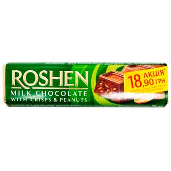 Roshen Bar with Peanut Filling 38g