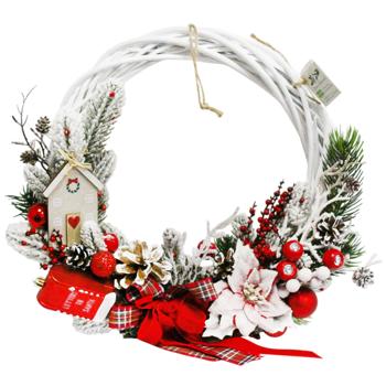 Новорічний вінок 0041 - купити, ціни на МегаМаркет - фото 4