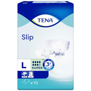 Tena Slip Super Large Adult Diapers 10pcs - buy, prices for Auchan - photo 1