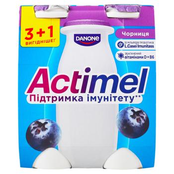 Продукт кисломолочный Actimel Черника 1,4% 100г х 4шт - купить, цены на - фото 2