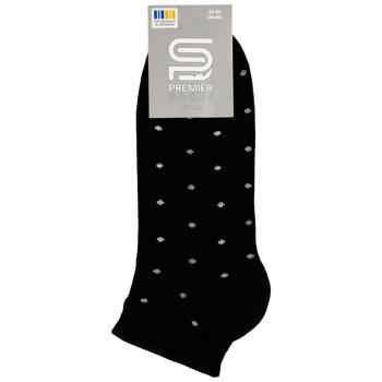 Premier Socks Women's Quarter Crew Polka Dot Socks s.23-25 Black